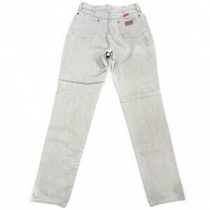 Wrangler Womens Jeans 28x33 Flat Tan Denim Pants Straight Leg USA